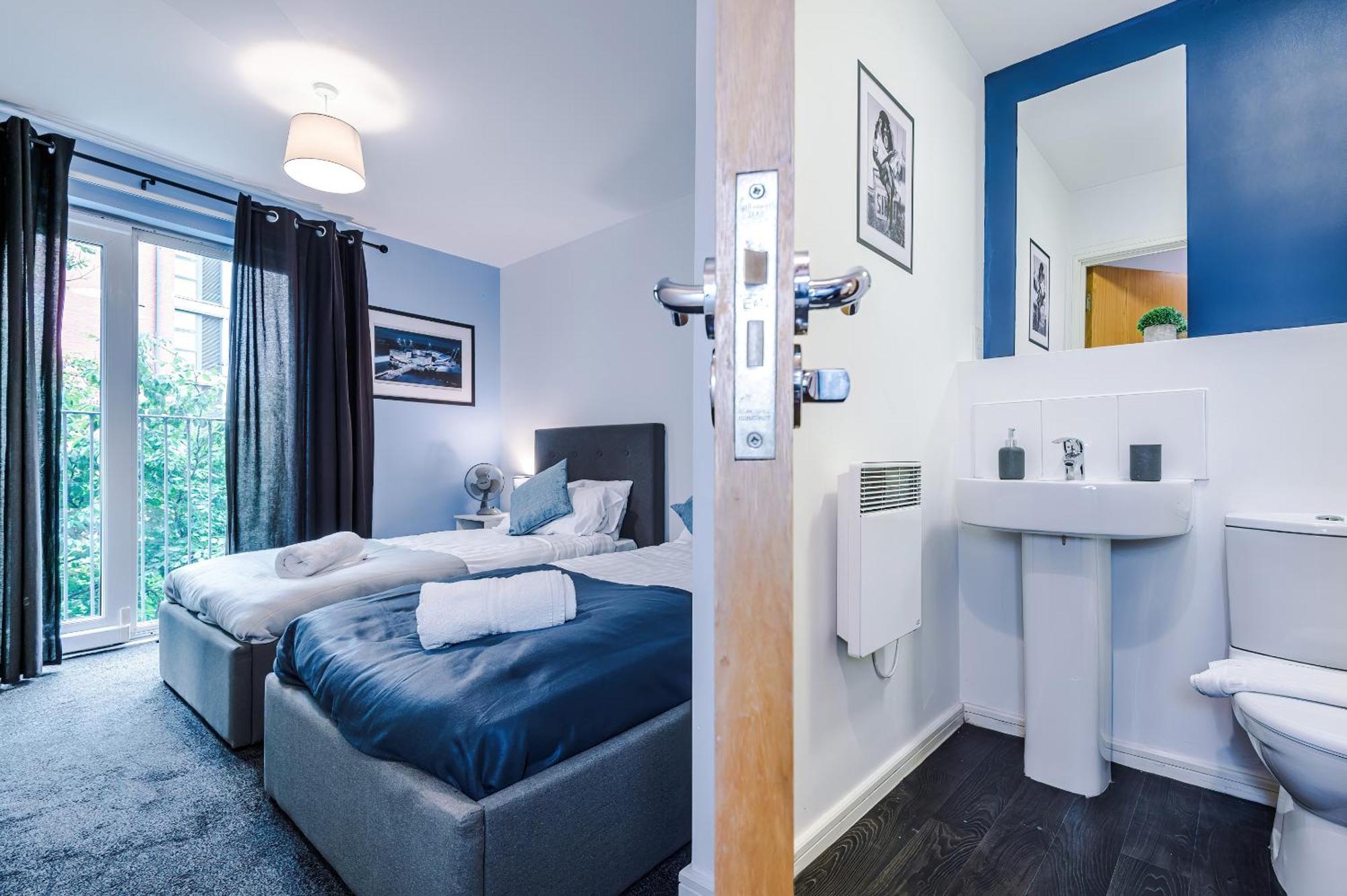 2 Bed Apartment With Balcony Private Parking Near Etihad Stadium, Coop Live Manchester Eksteriør bilde